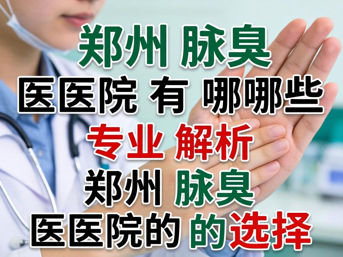 郑州腋臭医院有哪些？专业解析郑州腋臭医院的选择