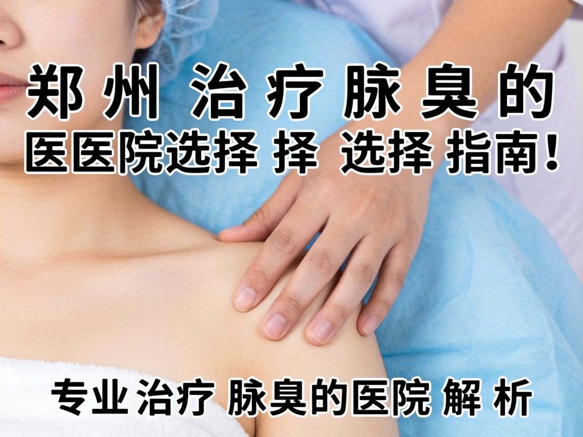 郑州治疗腋臭的医院选择指南，专业治疗腋臭的医院解析