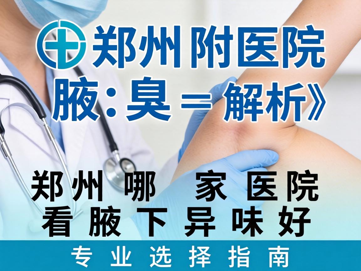 郑州附医腋臭医院解析,郑州哪家医院看腋下异味好,专业选择指南 郑州附医腋臭医院解析,郑州哪家医院看腋下异味好,专业选择指南
