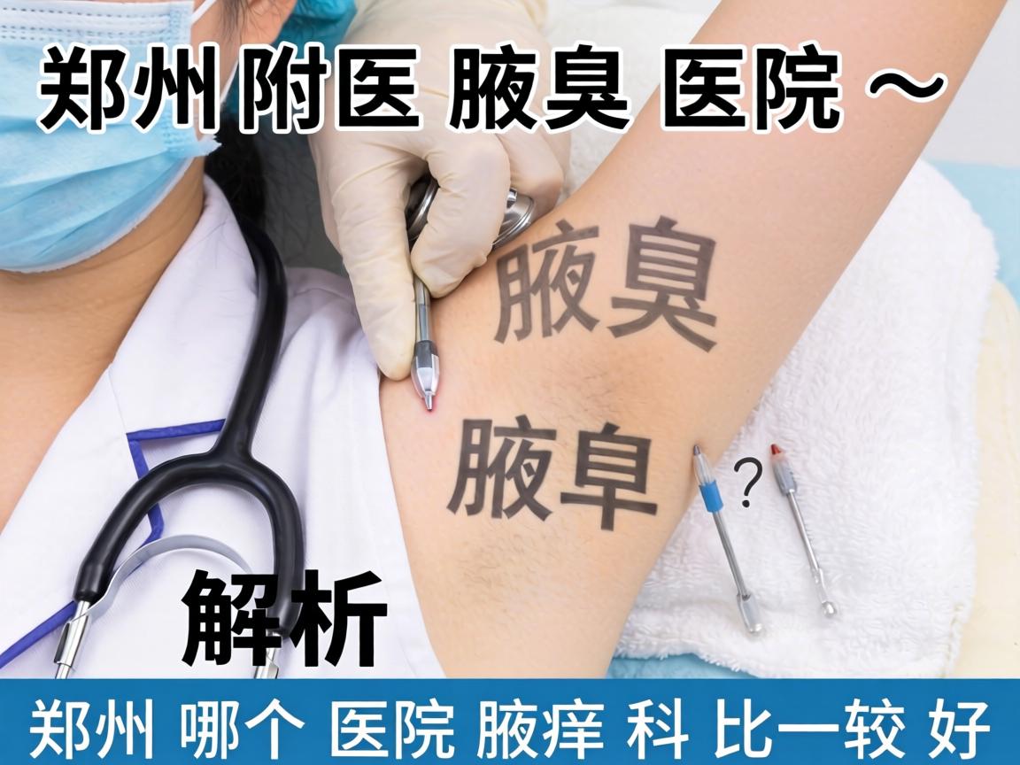 郑州附医腋臭医院解析，郑州哪个医院腋臭科比较好？