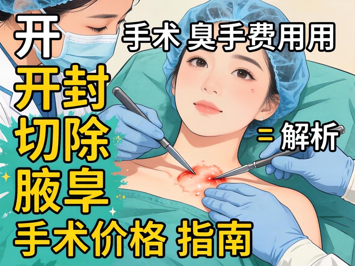 开封腋臭手术费用解析，开封切除腋臭手术价格指南