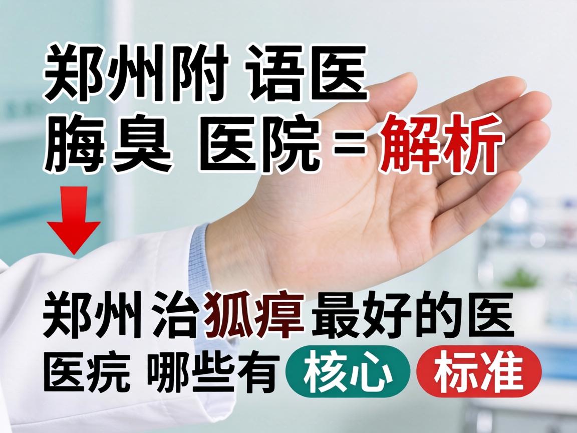郑州附医腋臭医院解析,郑州治狐臭最好的医院有哪些核心标准 郑州附医腋臭医院解析,郑州治狐臭最好的医院有哪些核心标准