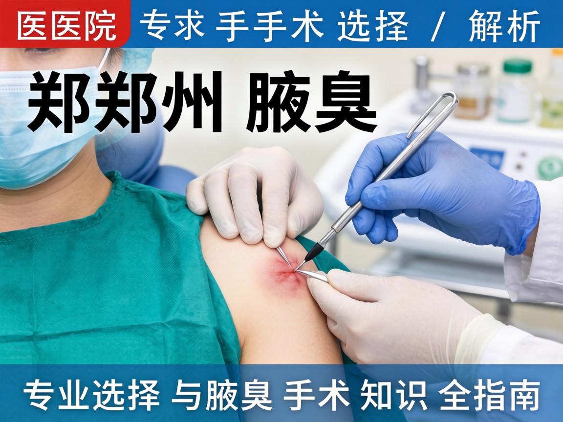 郑州腋臭手术医院解析，专业选择与腋臭手术知识全指南