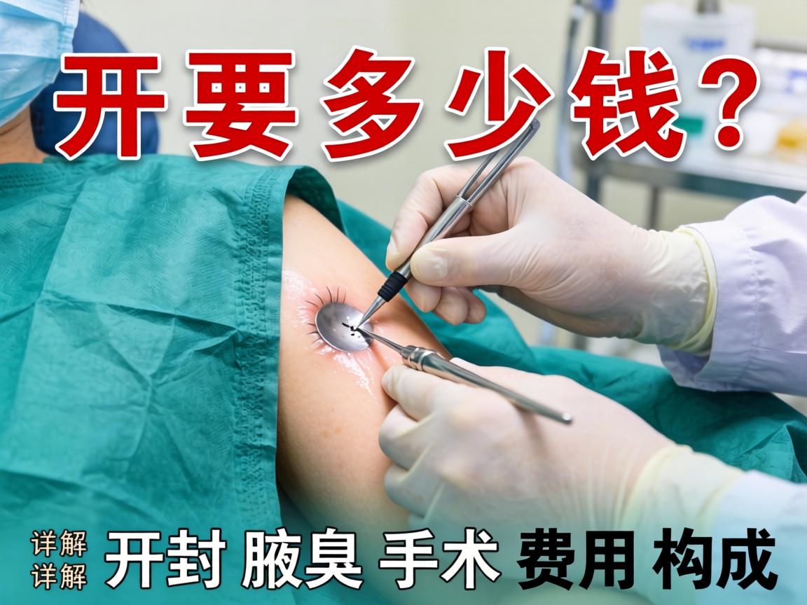 开封腋臭手术要多少钱？详解开封腋臭手术费用构成