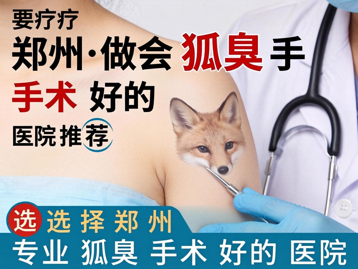 郑州做狐臭手术好的医院推荐，选择郑州专业狐臭手术好的医院