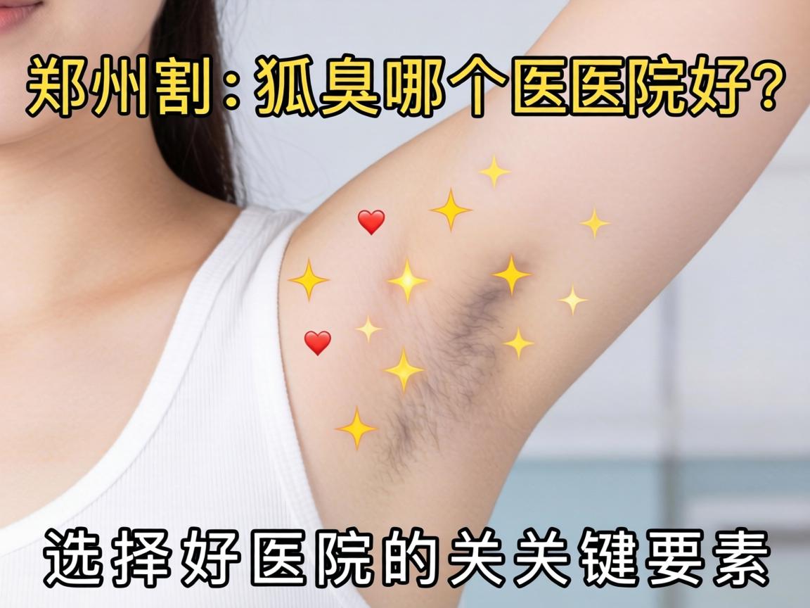 郑州割狐臭哪个医院好？选择好医院的关键要素