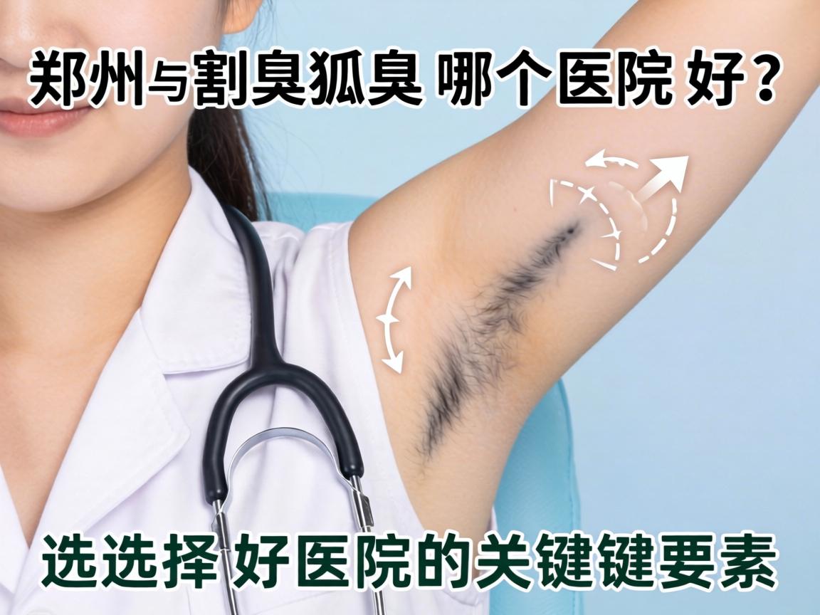 郑州割狐臭哪个医院好？选择好医院的关键要素