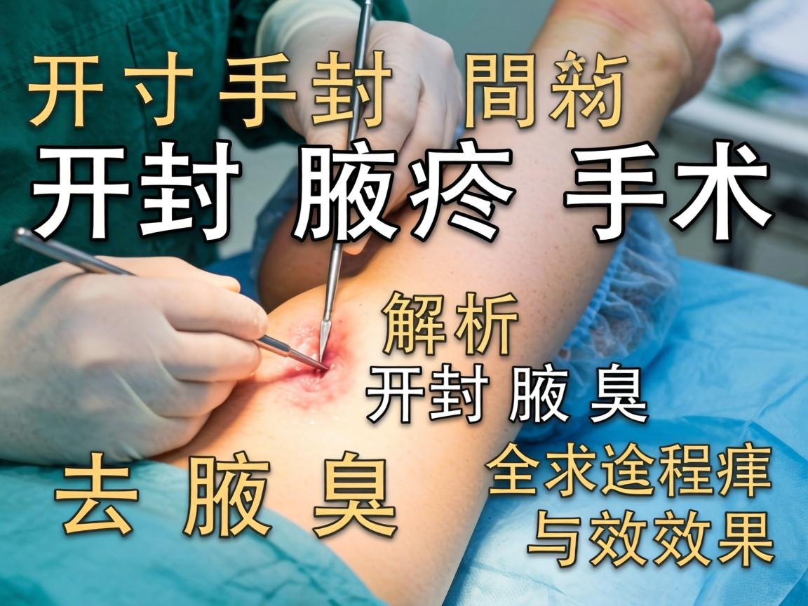 开封手术去腋臭，解析开封腋臭手术的全程与效果