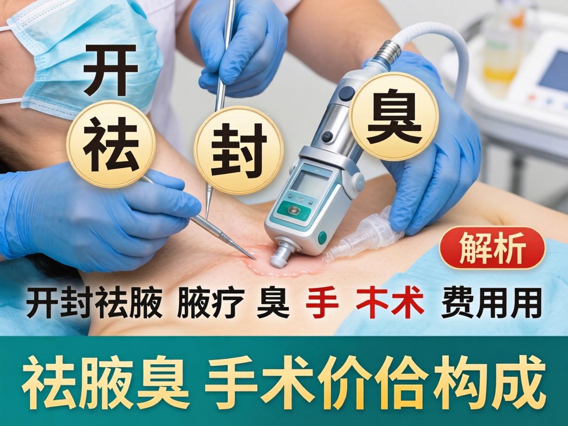 开封祛腋臭手术费用解析，详解祛腋臭手术价格构成