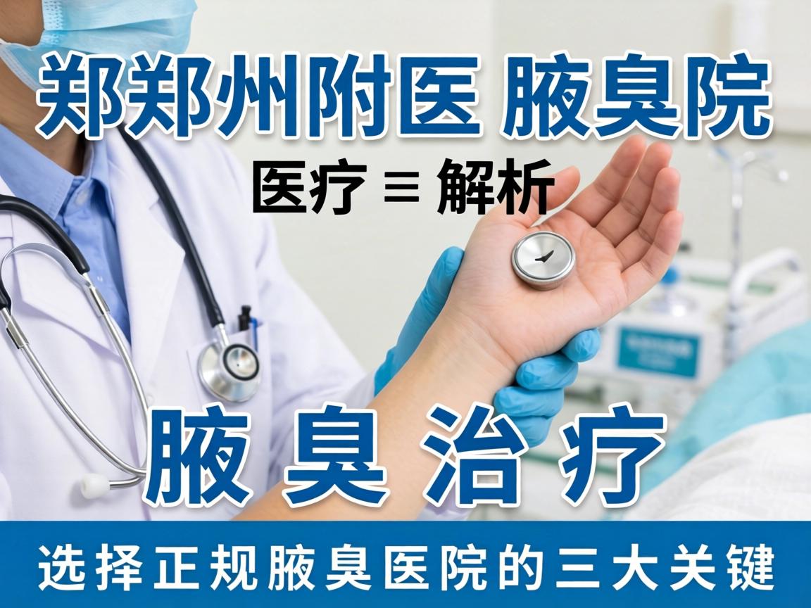 郑州附医腋臭医院解析腋臭治疗 选择正规腋臭医院的三大关键 郑州附医腋臭医院解析腋臭治疗 选择正规腋臭医院的三大关键