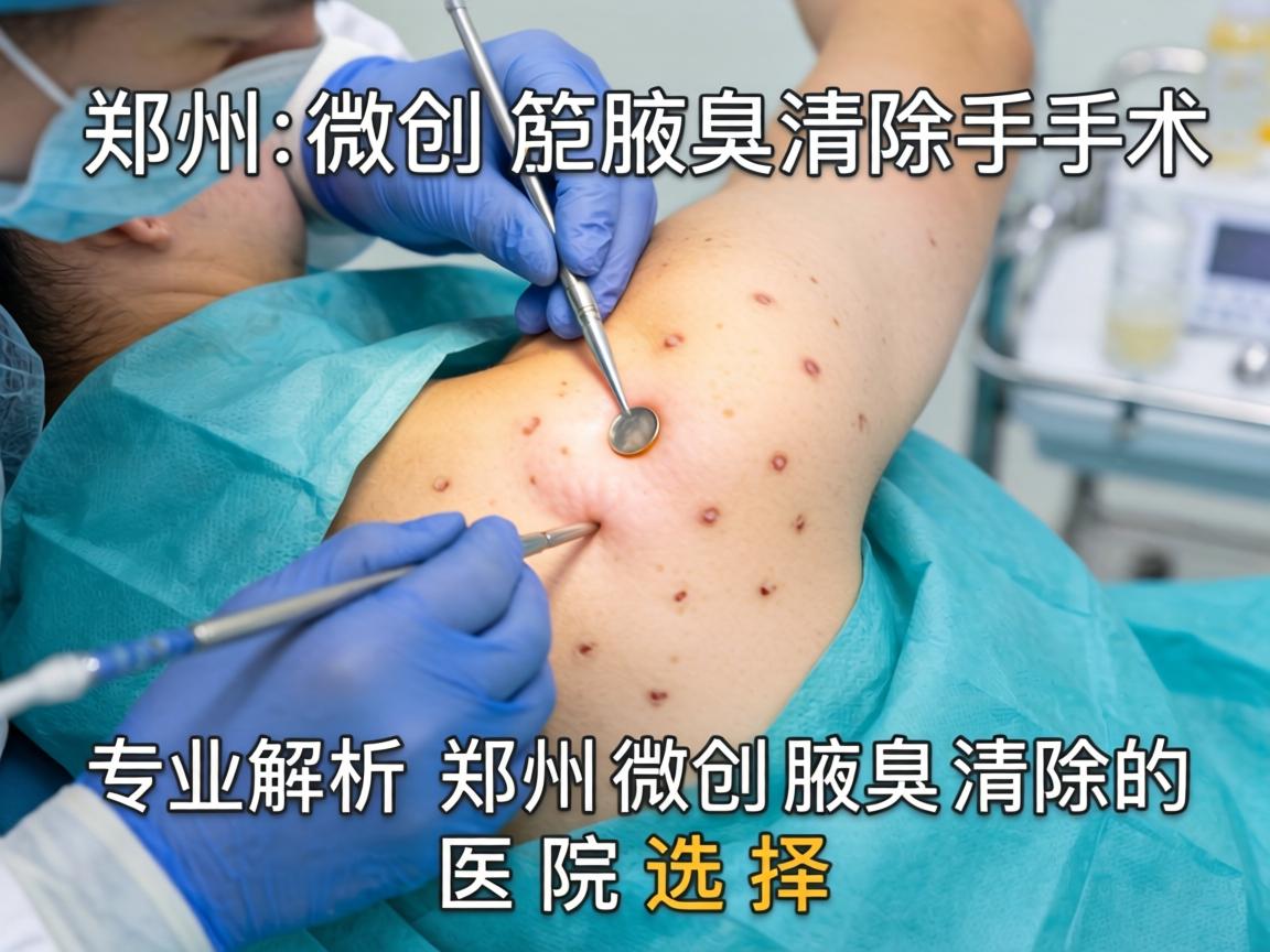 郑州微创腋臭清除手术，专业解析郑州微创腋臭清除的医院选择
