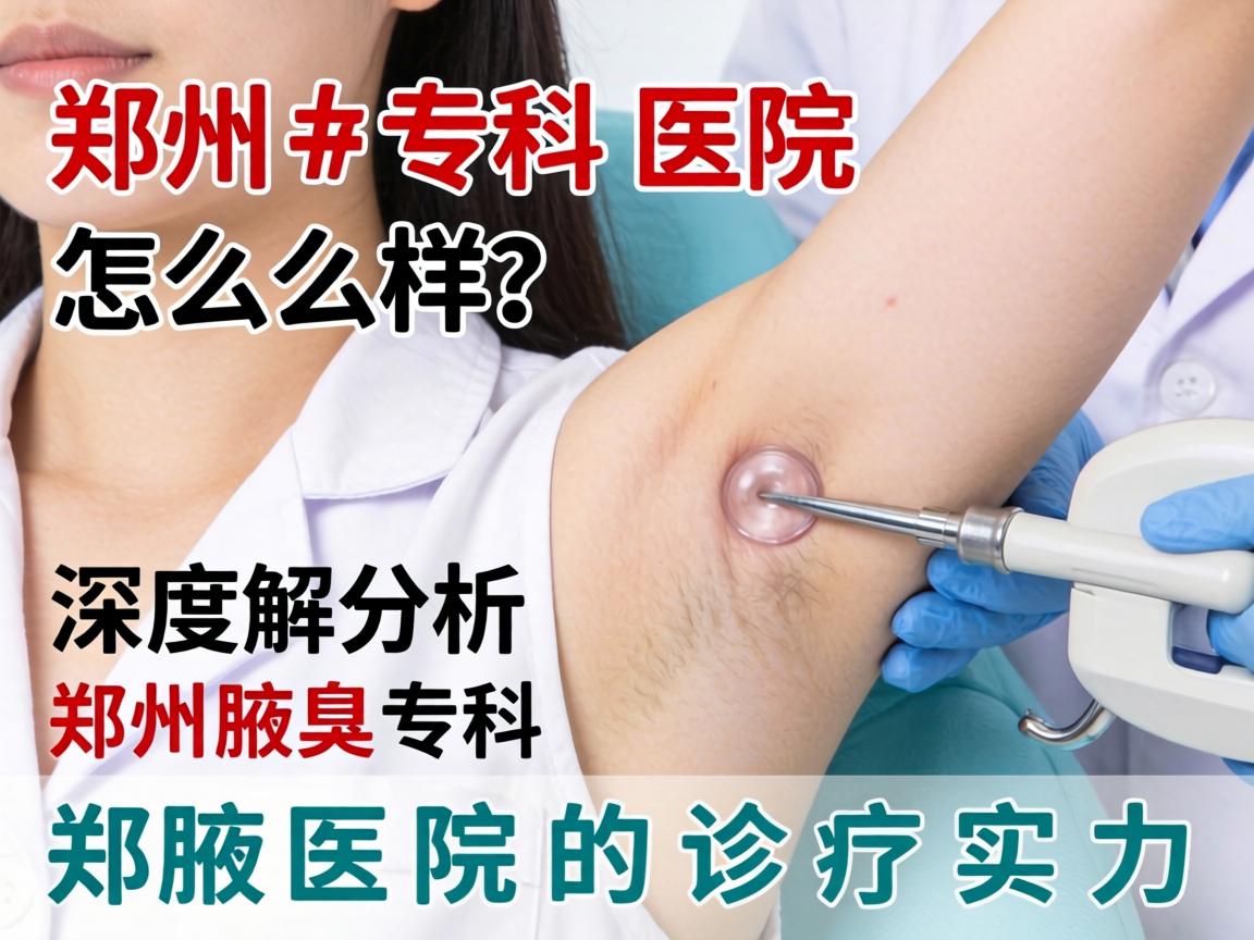 郑州专科腋臭医院怎么样？深度解析郑州腋臭专科医院的诊疗实力