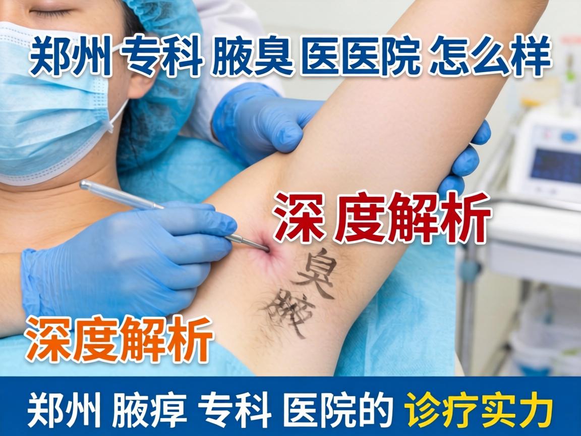 郑州专科腋臭医院怎么样？深度解析郑州腋臭专科医院的诊疗实力