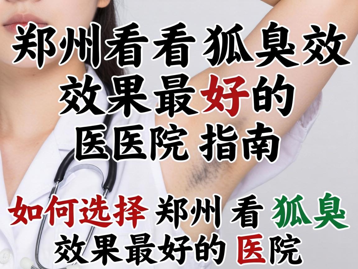 郑州看狐臭效果最好的医院指南，如何选择郑州看狐臭效果最好的医院