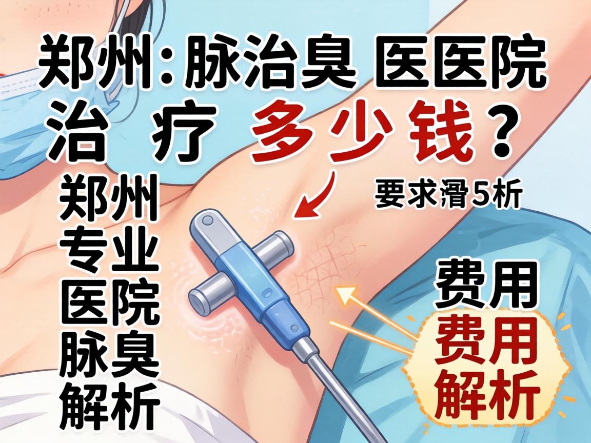 郑州腋臭医院治疗多少钱？郑州专业医院腋臭费用解析
