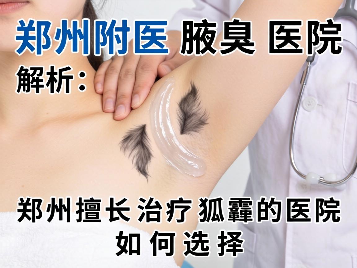 郑州附医腋臭医院解析，郑州擅长治疗狐臭的医院如何选择