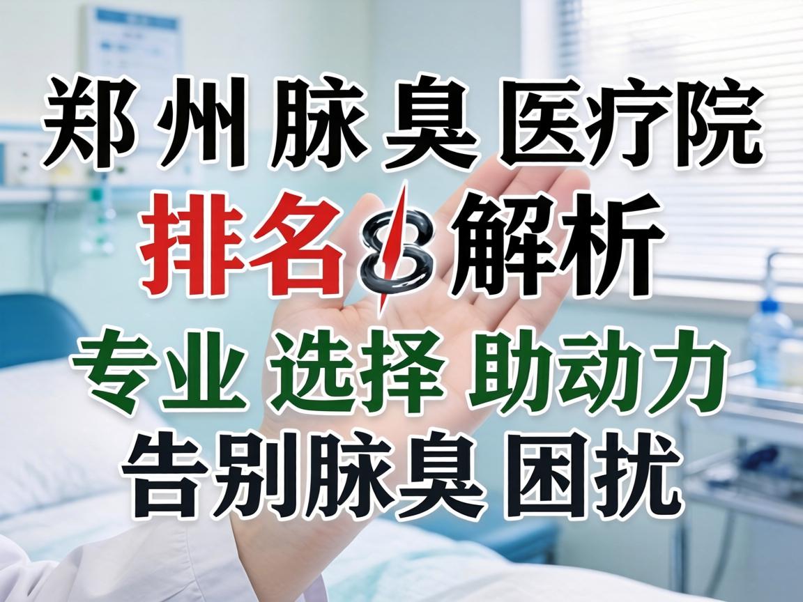 郑州腋臭医院排名解析，专业选择助力告别腋臭困扰