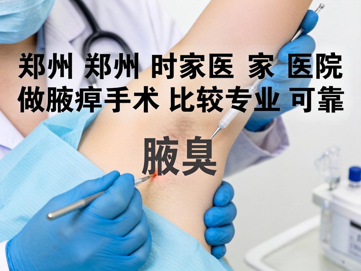 郑州附医腋臭医院解析，郑州哪家医院做腋臭手术比较专业可靠