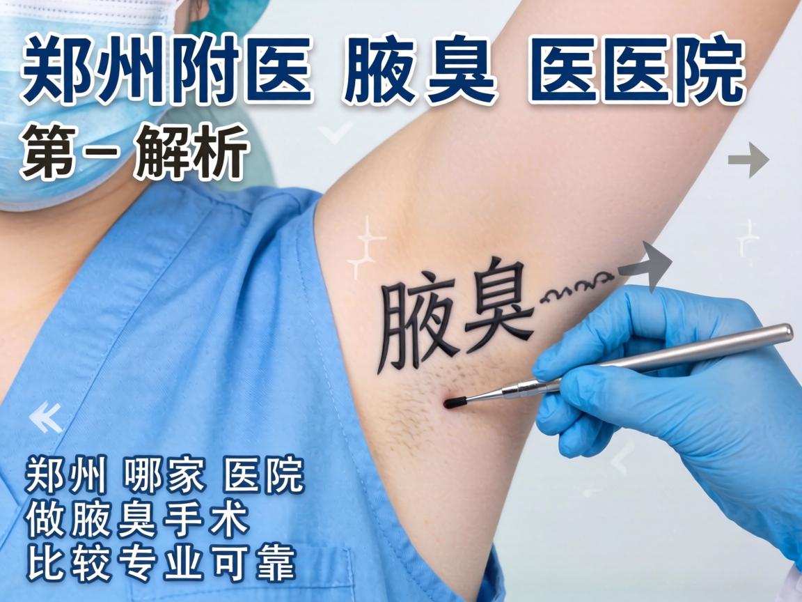 郑州附医腋臭医院解析，郑州哪家医院做腋臭手术比较专业可靠