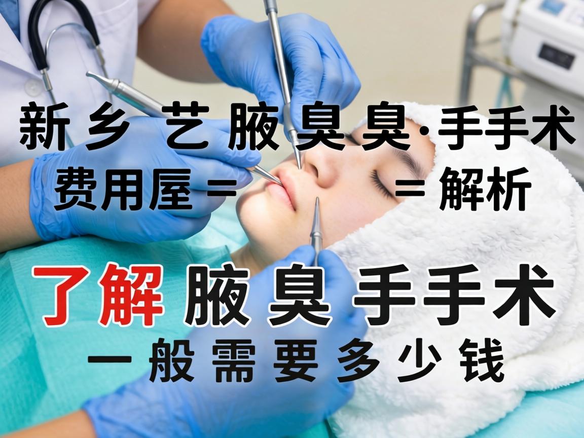 新乡腋臭手术费用解析，了解腋臭手术一般需要多少钱