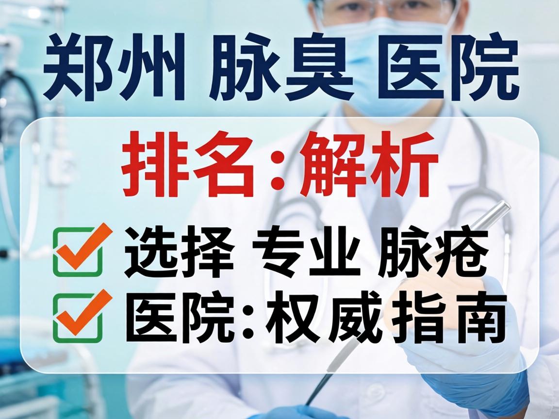 郑州腋臭医院排名解析，选择专业腋臭医院的权威指南