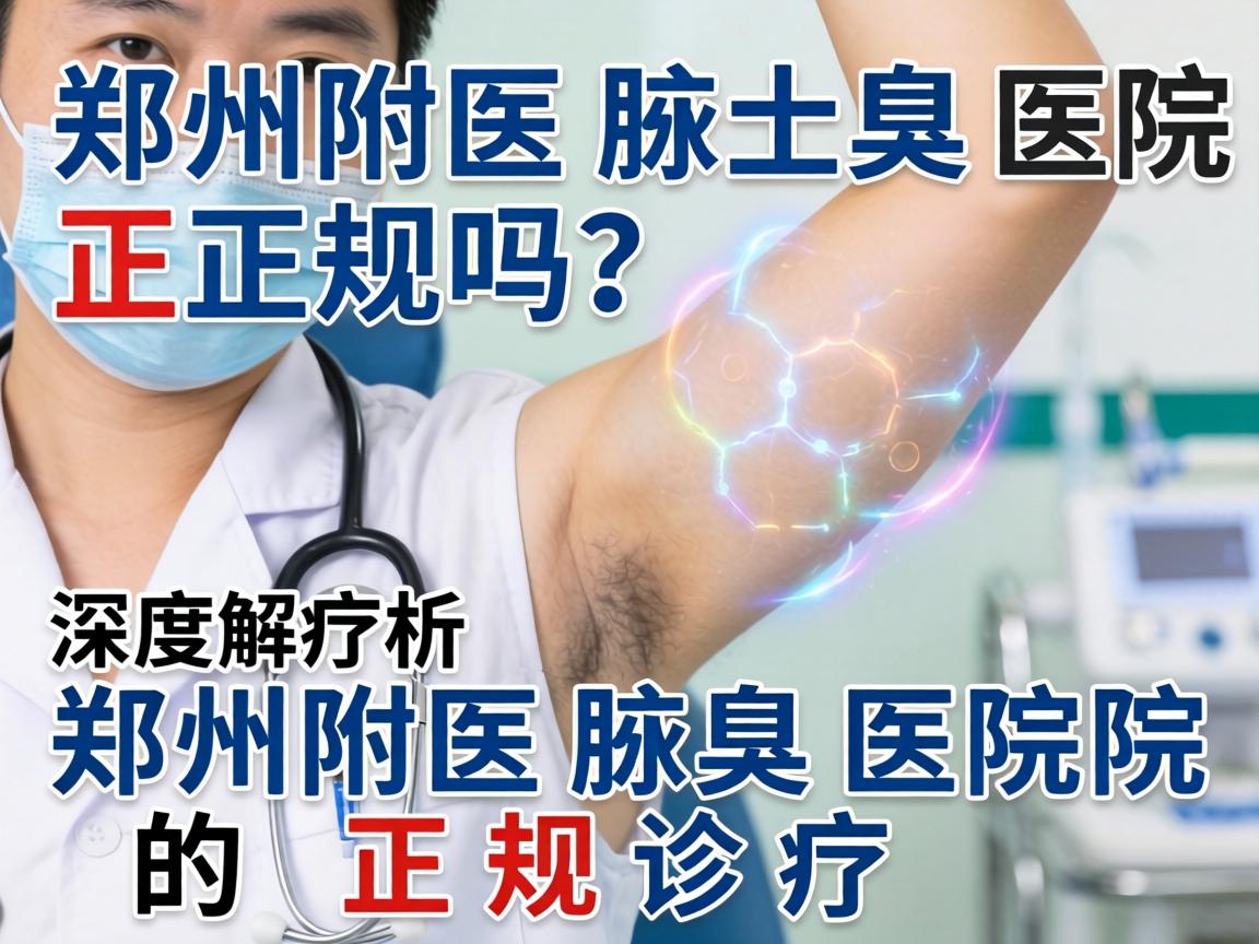 郑州附医腋臭医院正规吗？深度解析郑州附医腋臭医院的正规诊疗