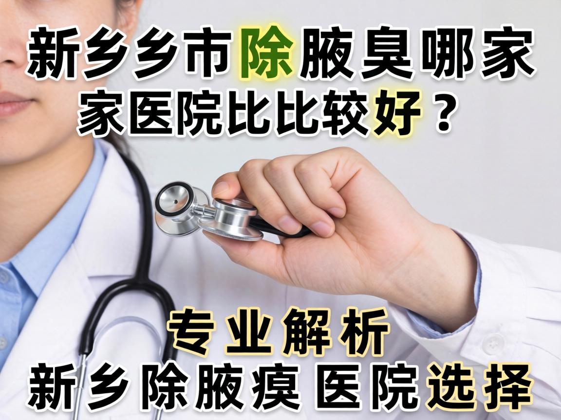 新乡市除腋臭哪家医院比较好？专业解析新乡除腋臭医院选择