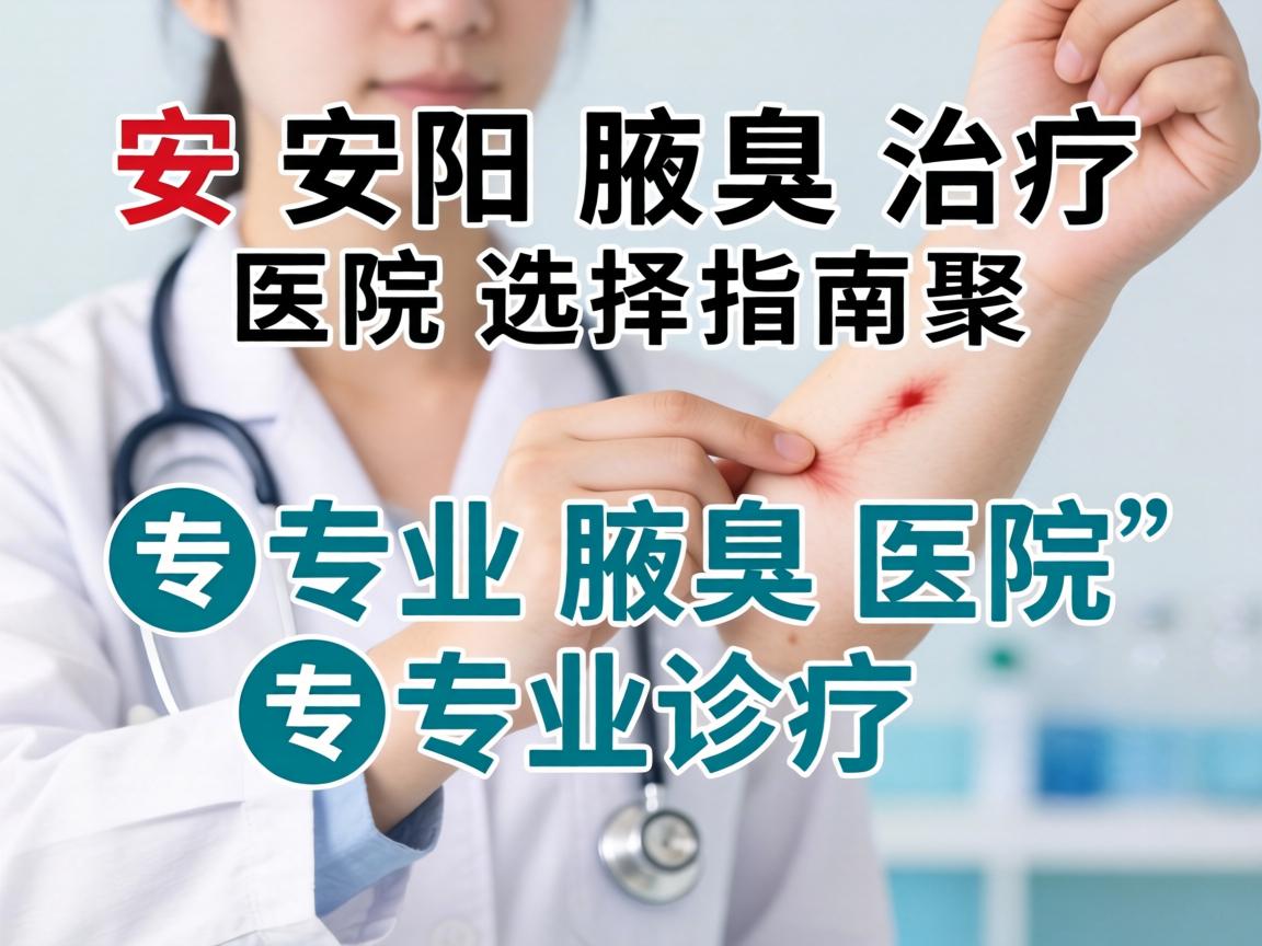 安阳腋臭治疗医院选择指南，聚焦专业腋臭医院的专业诊疗
