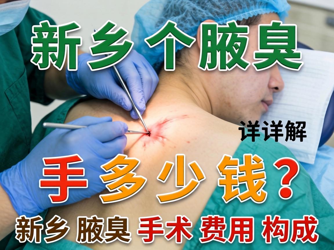新乡腋臭手术多少钱？详解新乡腋臭手术费用构成