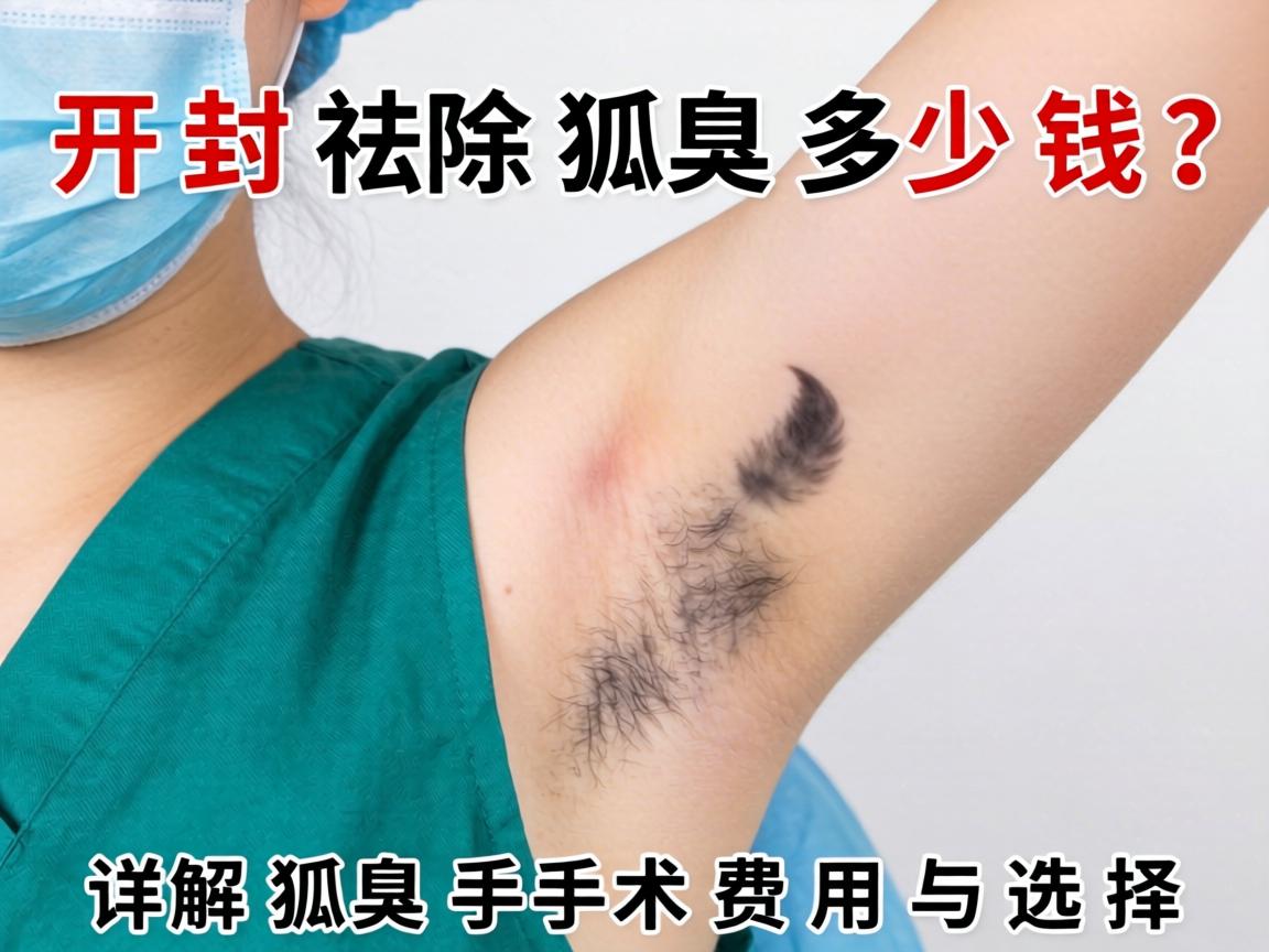 开封祛除狐臭多少钱？详解狐臭手术费用与选择