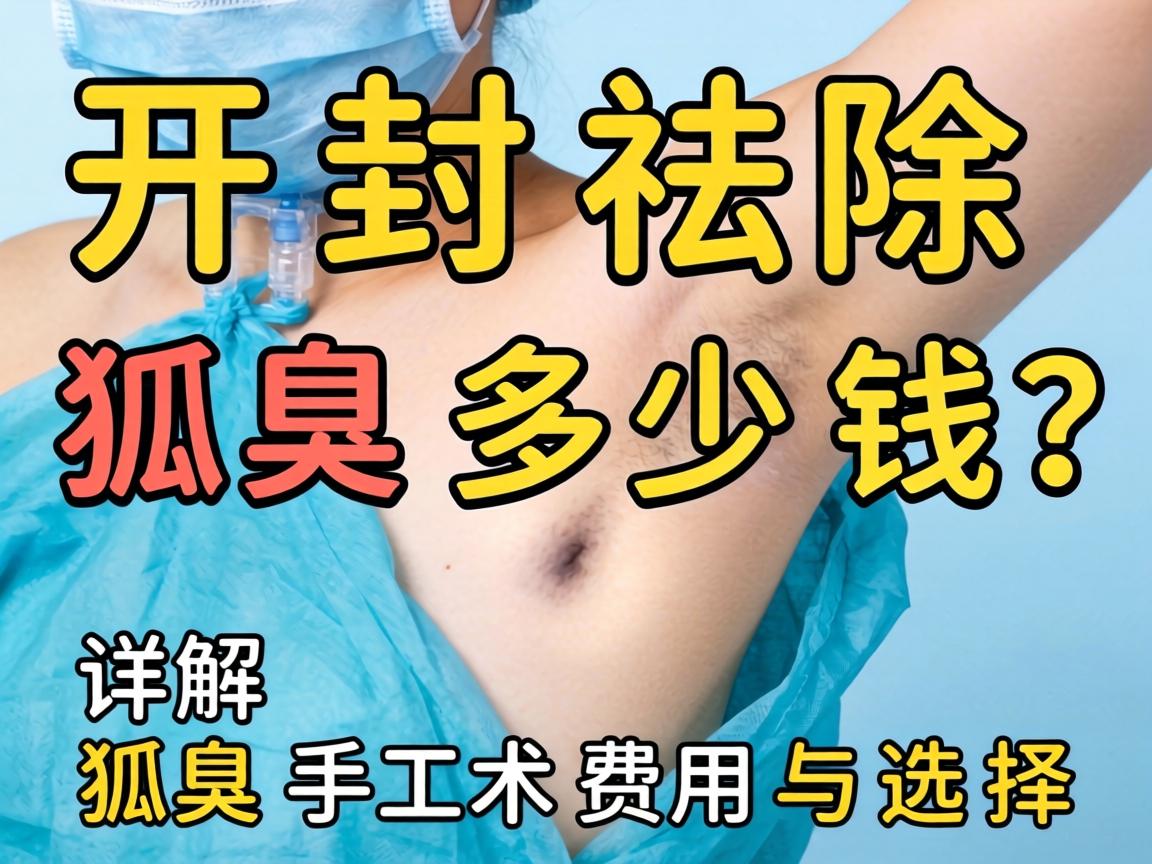 开封祛除狐臭多少钱？详解狐臭手术费用与选择