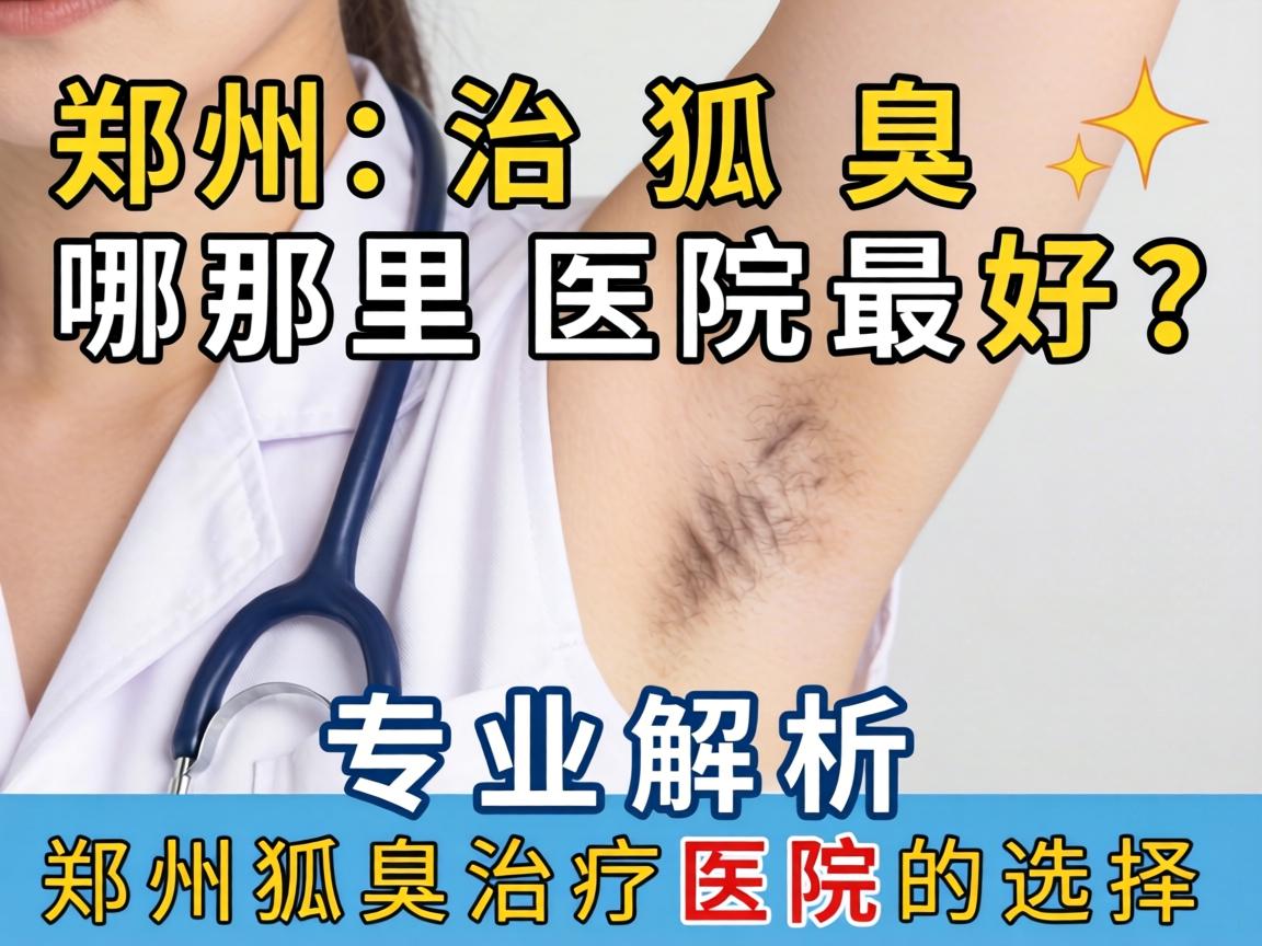 郑州治狐臭哪里医院最好？专业解析郑州狐臭治疗医院的选择