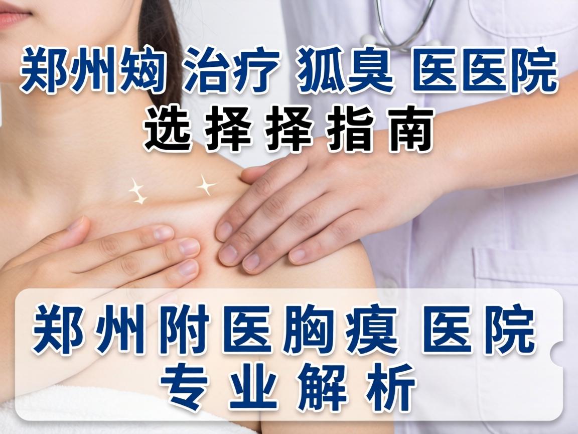 郑州治疗狐臭医院选择指南，郑州附医腋臭医院专业解析