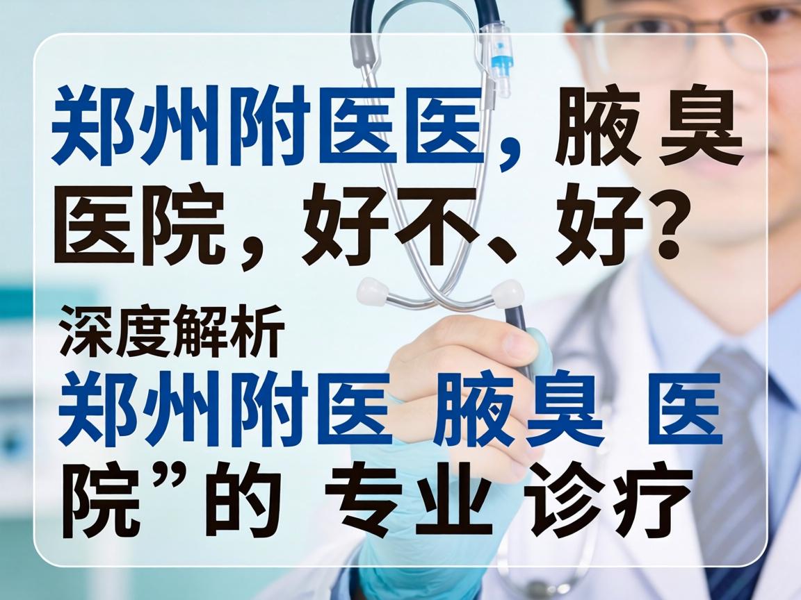 郑州附医腋臭医院好不好？深度解析郑州附医腋臭医院的专业诊疗