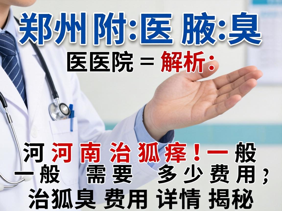 郑州附医腋臭医院解析，河南治狐臭一般需要多少费用，治狐臭费用详情揭秘