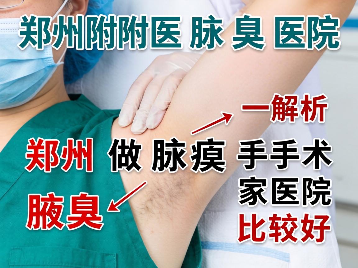 郑州附医腋臭医院解析，郑州做腋臭手术哪家医院比较好
