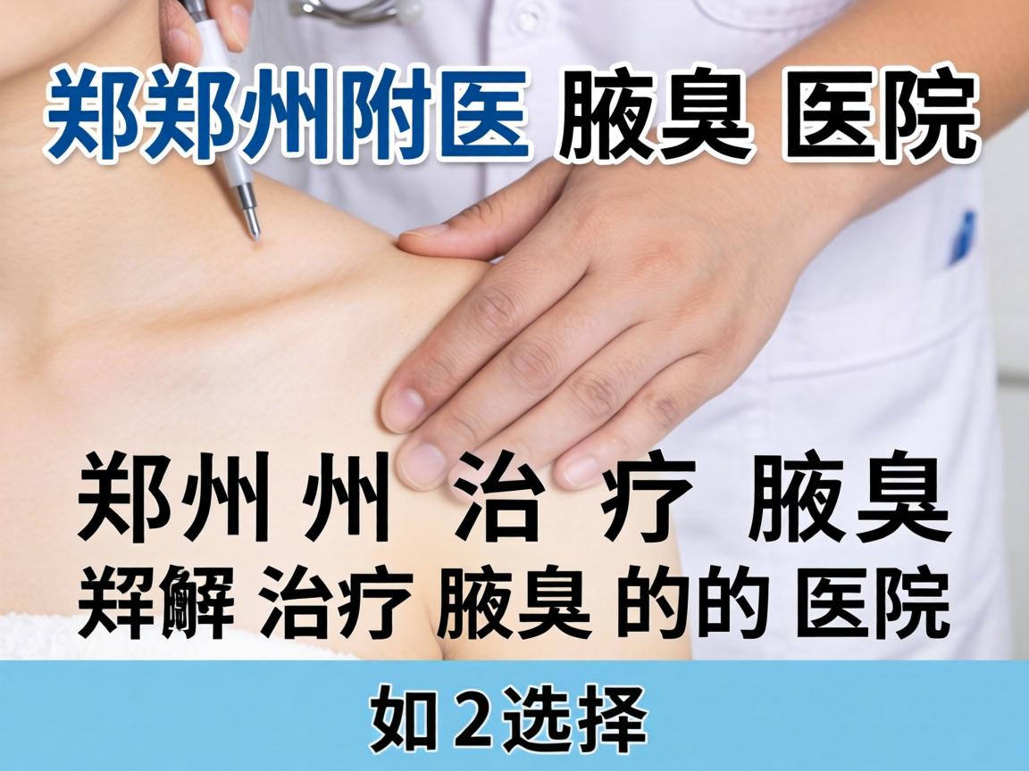 郑州附医腋臭医院解析，郑州治疗腋臭好的医院如何选择