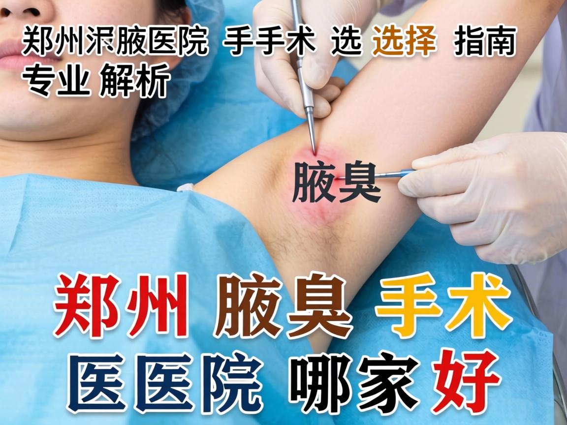 郑州腋臭手术医院选择指南,专业解析郑州腋臭手术医院哪家好 郑州腋臭手术医院选择指南,专业解析郑州腋臭手术医院哪家好
