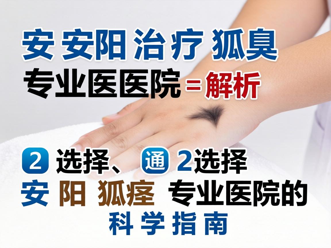 安阳治疗狐臭专业医院解析，选择安阳狐臭专业医院的科学指南