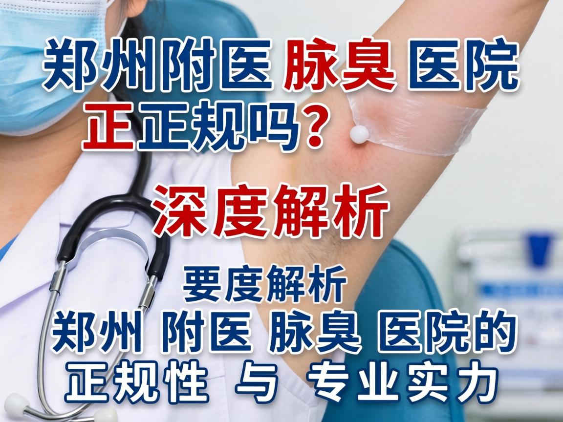 郑州附医腋臭医院正规吗？深度解析郑州附医腋臭医院的正规性与专业实力