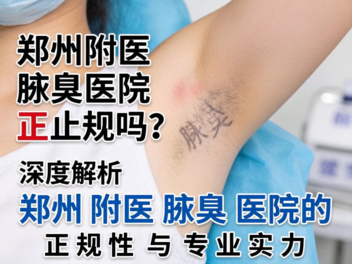 郑州附医腋臭医院正规吗？深度解析郑州附医腋臭医院的正规性与专业实力
