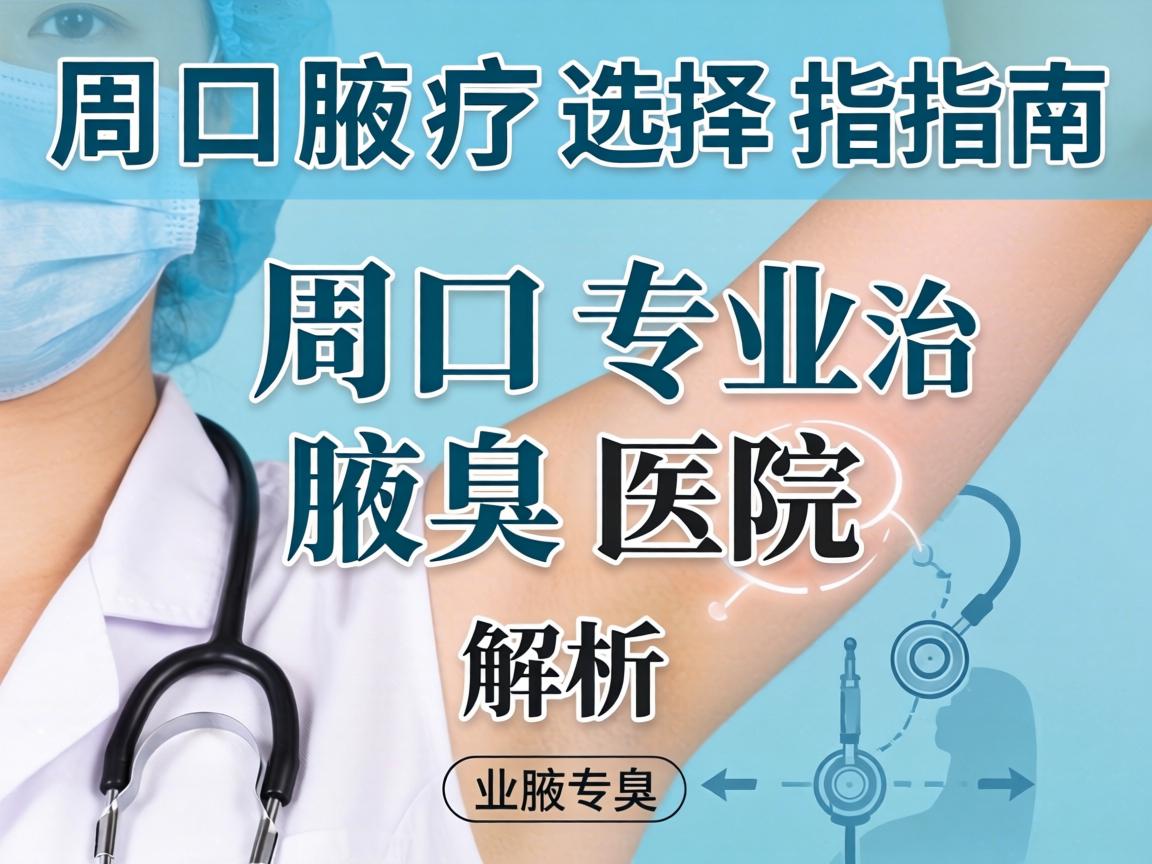 周口腋臭治疗选择指南，周口专业腋臭医院解析