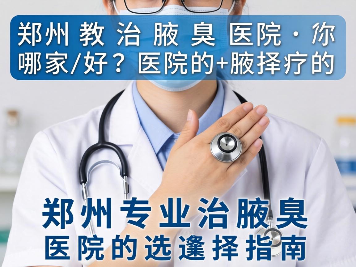 郑州治腋臭医院哪家好？郑州专业治腋臭医院的选择指南