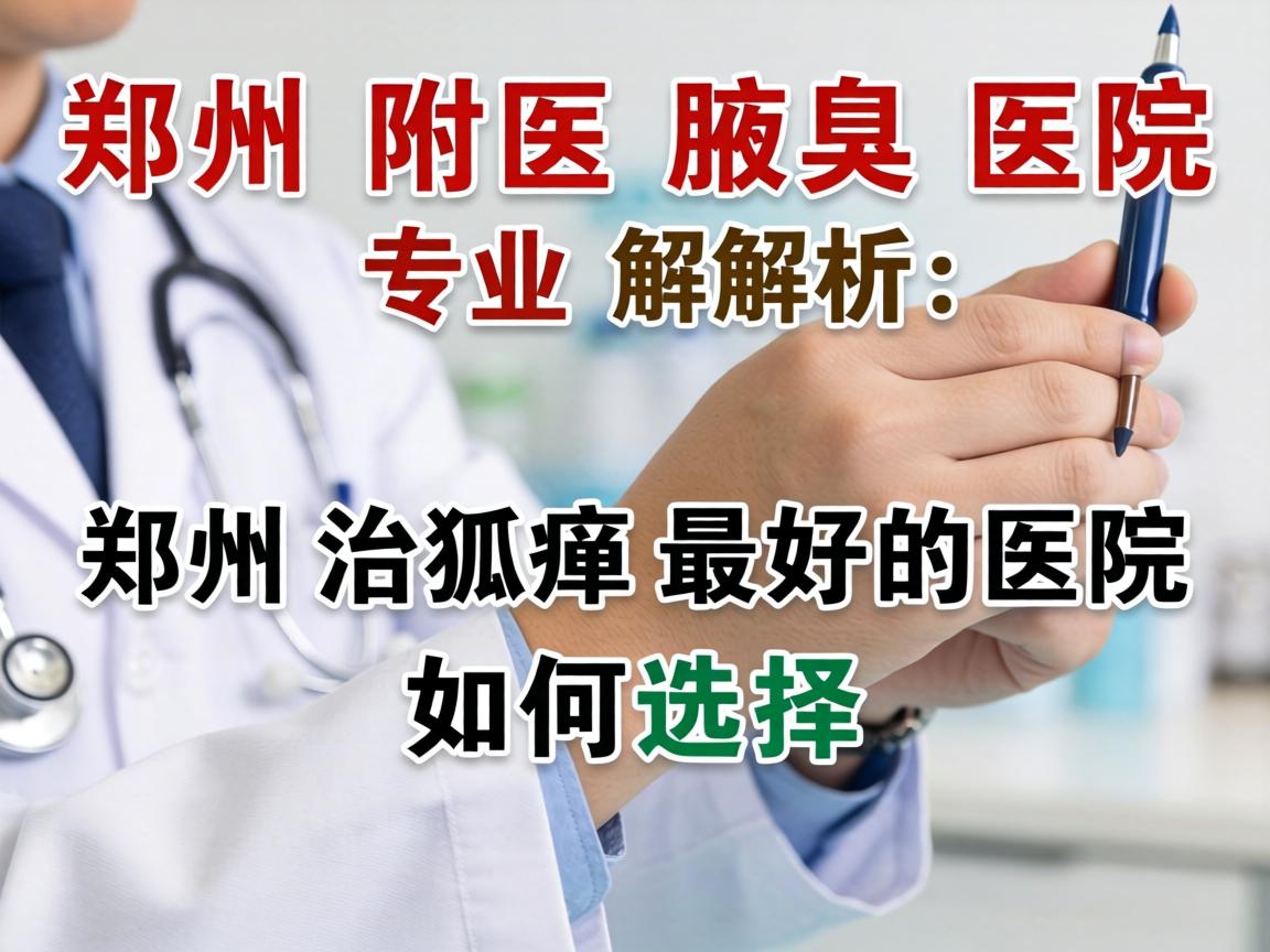 郑州附医腋臭医院专业解析，郑州治狐臭最好的医院如何选择