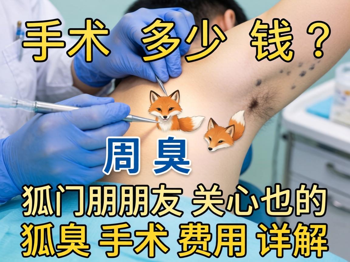 狐臭手术多少钱？周口朋友关心的狐臭手术费用详解