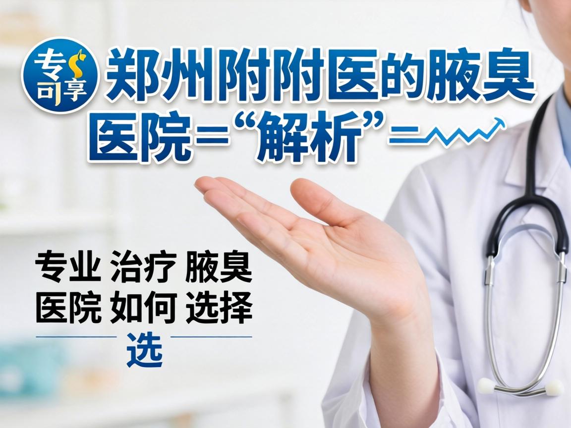 郑州附医腋臭医院解析，专业治疗腋臭的医院如何选择