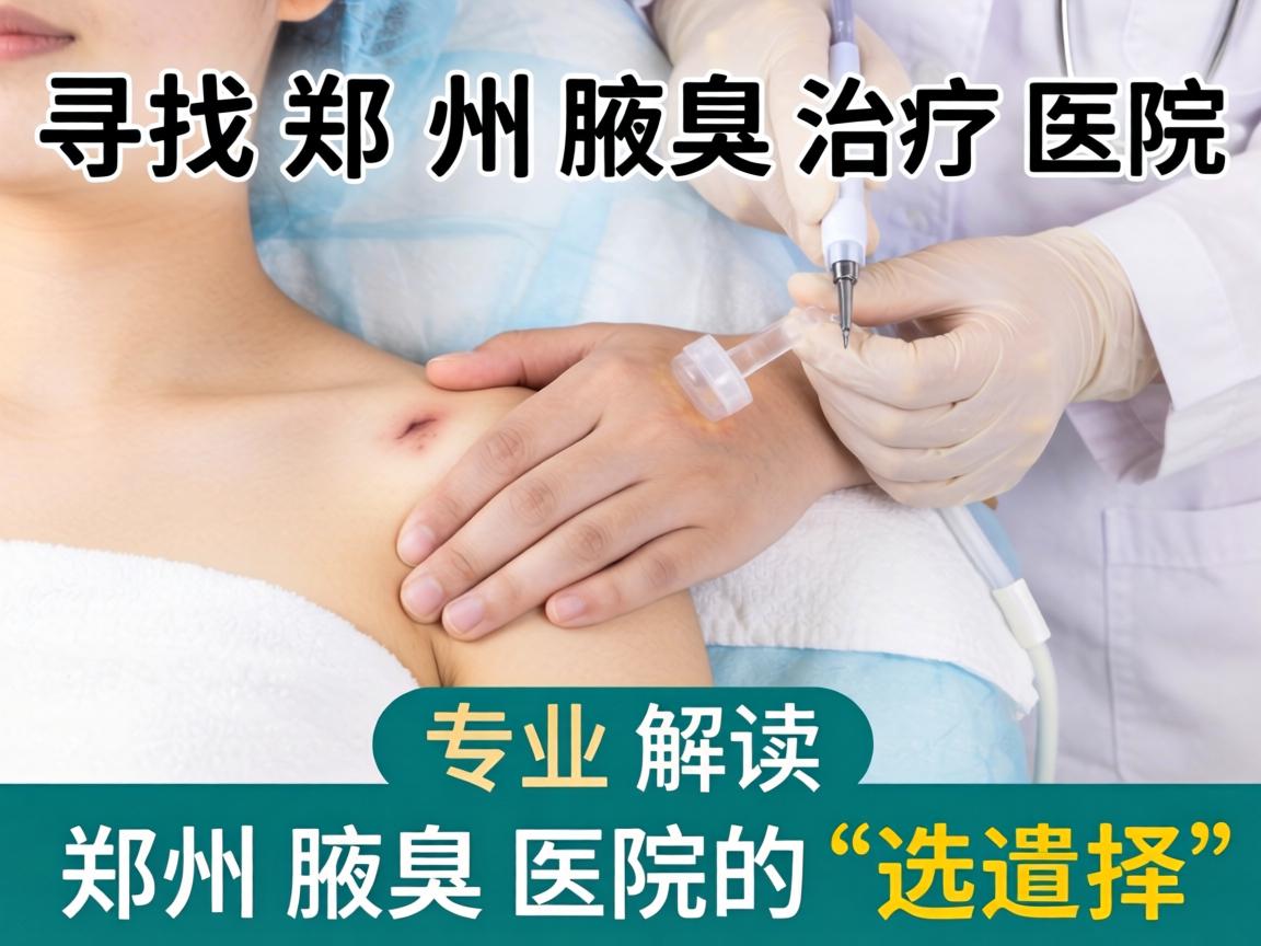 寻找郑州腋臭治疗医院，专业解读郑州腋臭医院的选择