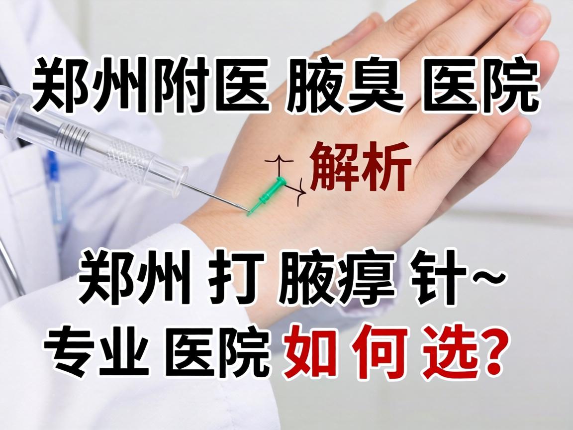 郑州附医腋臭医院解析，郑州打腋臭针，专业医院如何选？
