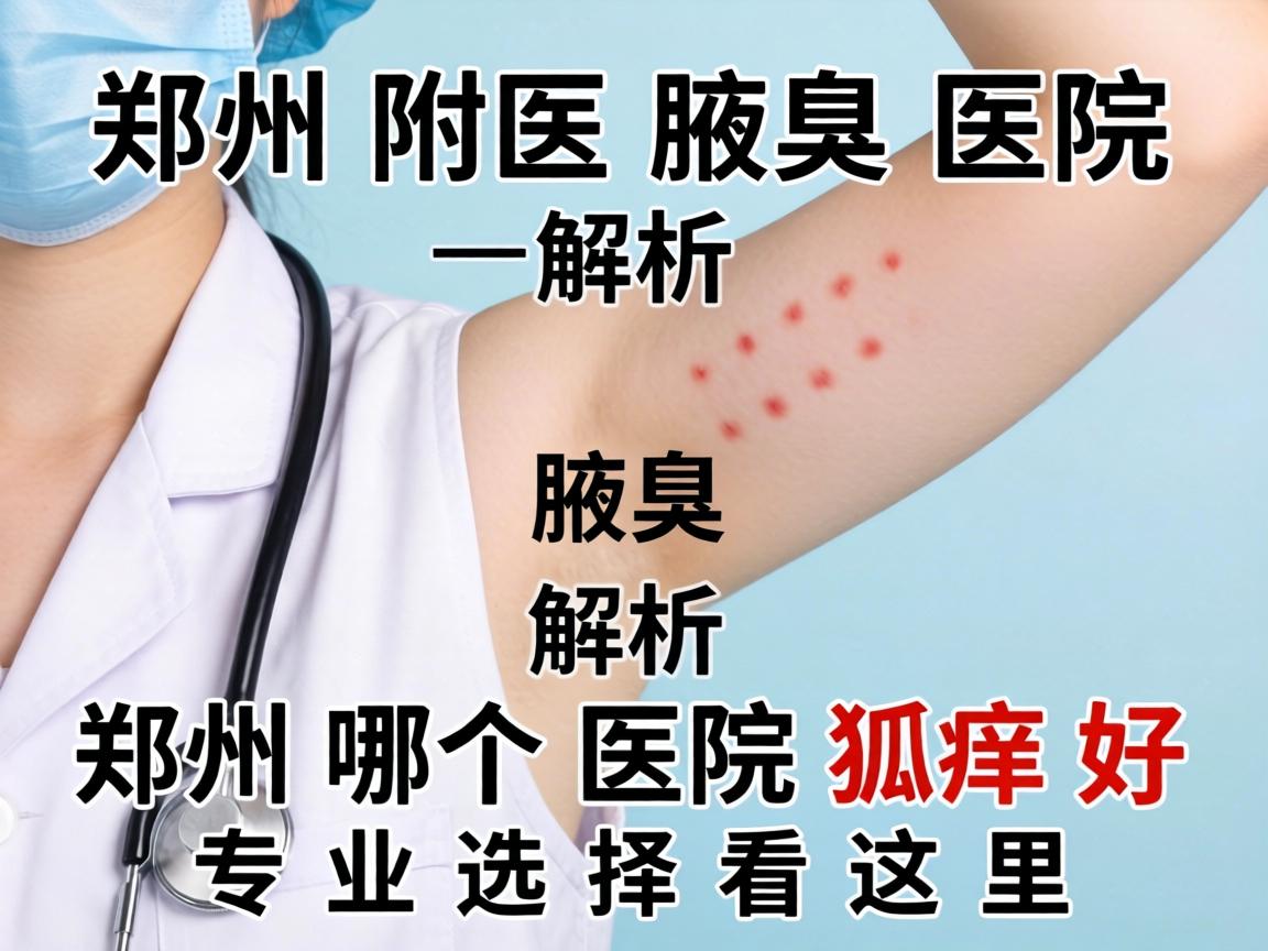 郑州附医腋臭医院解析，郑州哪个医院狐臭好，专业选择看这里