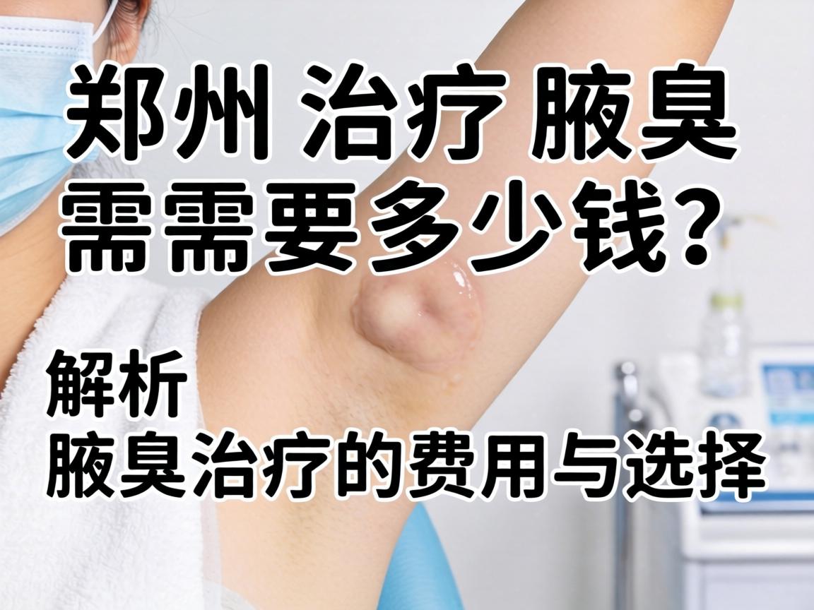 郑州治疗腋臭需要多少钱？解析腋臭治疗的费用与选择